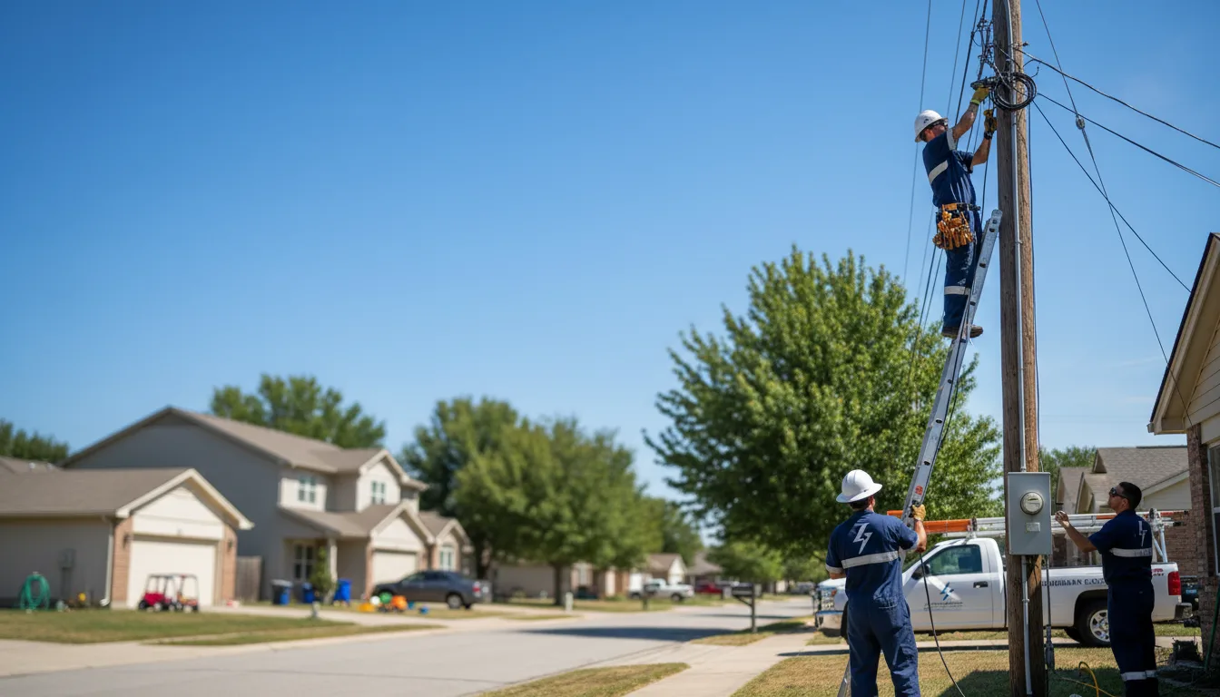 Residential electrician providing installation services in Pleasant Prairie, WI